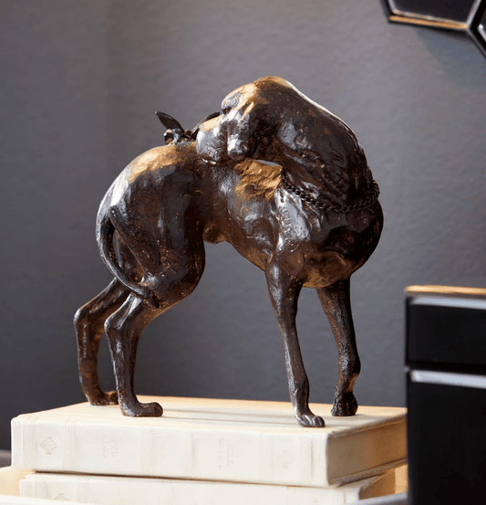 Dog & Butterfly Shelf Decor