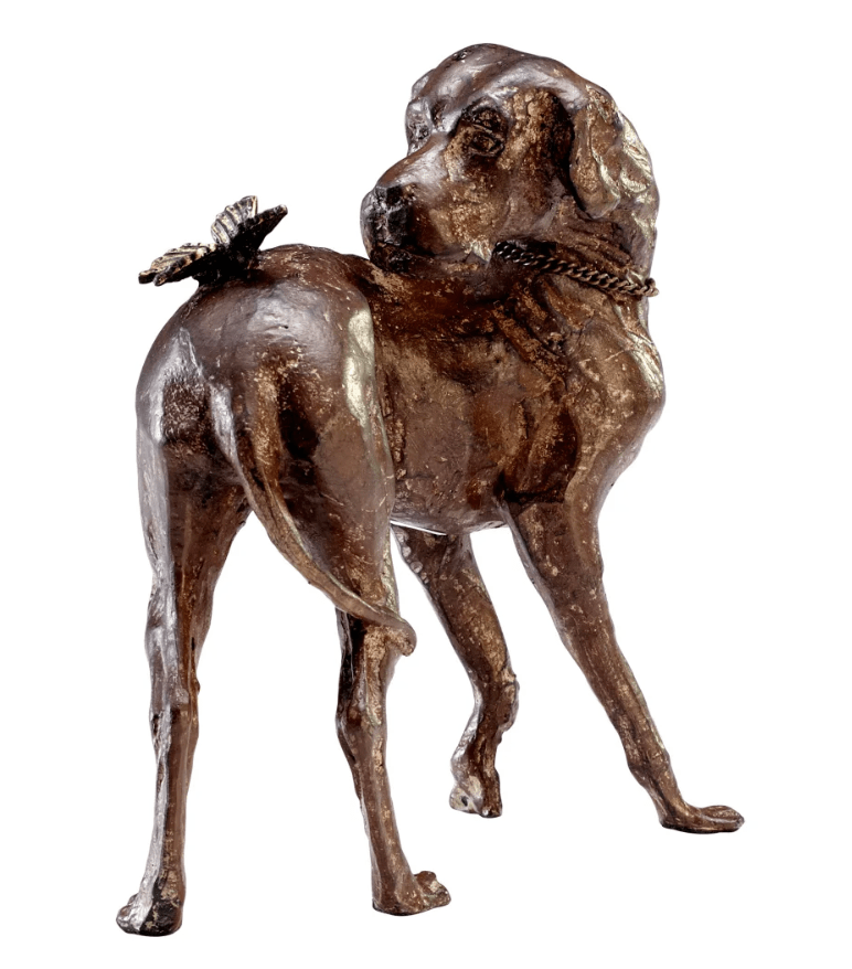 Dog & Butterfly Shelf Decor