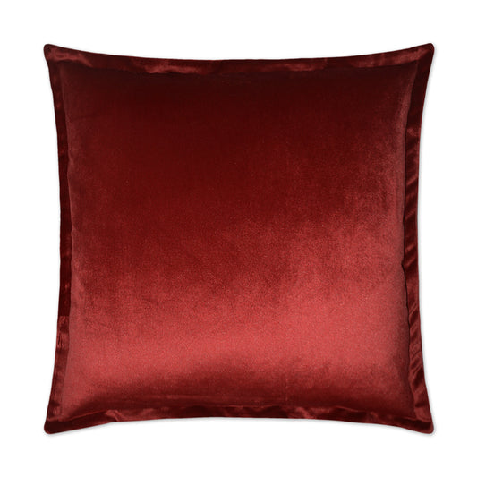 Belvedere Flange Decorative Throw Pillow - Sangria | DV Kap