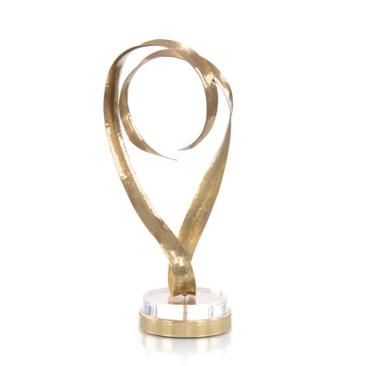 Antique Brass Sculptural Ribbons IV | John-Richard - JRA-11496